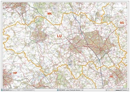 Individual Postcode Area Sector Map