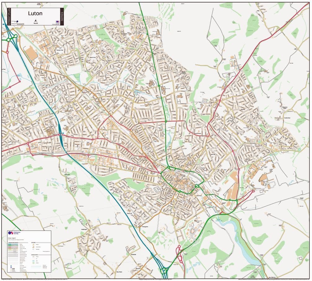 Luton Street Map 2021 Luton Street Map 2021
