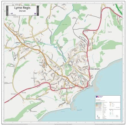 Lyme Regis Street Map 2021