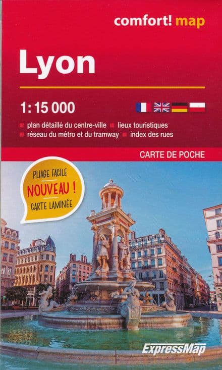 Lyon Street Map Pocket Size - Comfort