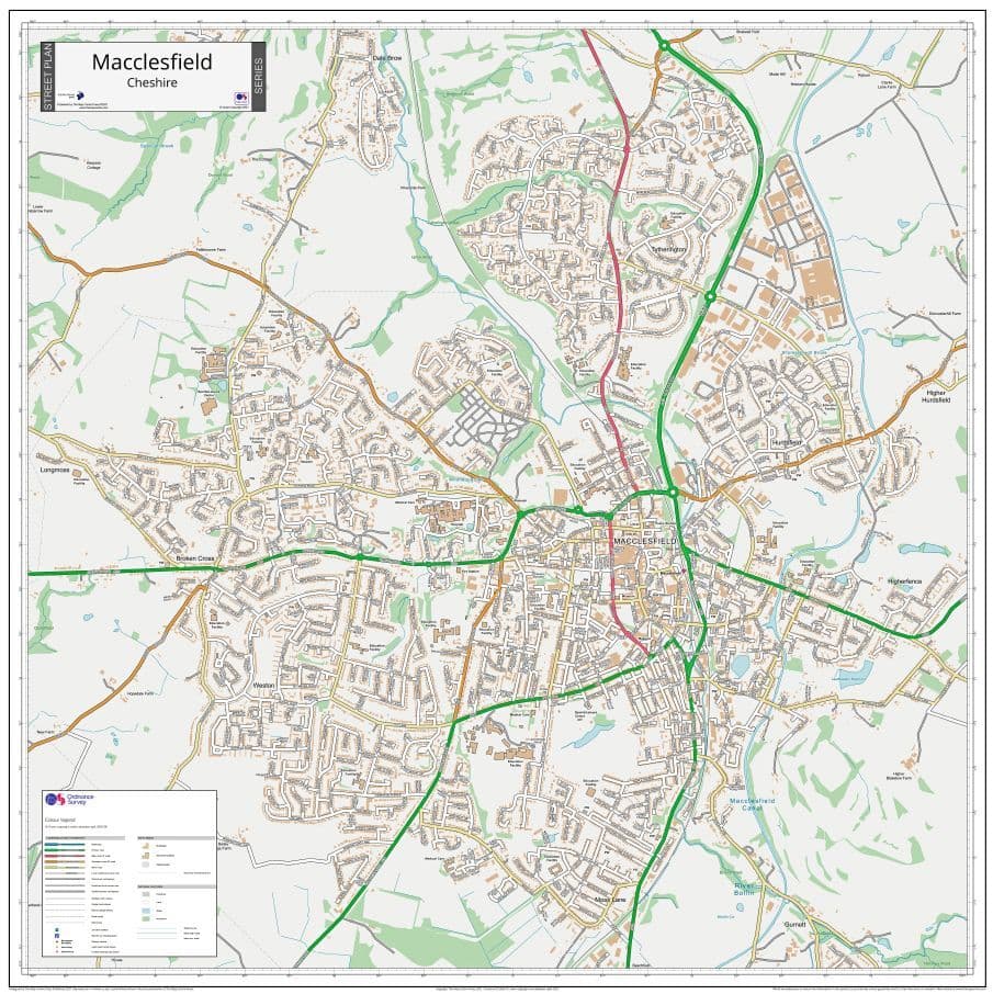 Macclesfield Postcode Macclesfield Street Map 2021