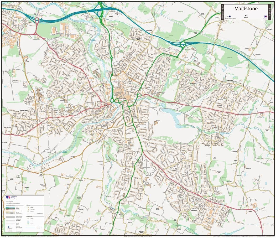 Maidstone Street Map 2021