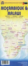 Malawi & Mozambique Travel Map