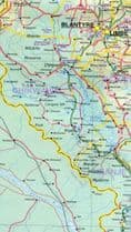 Malawi & Mozambique Travel Map