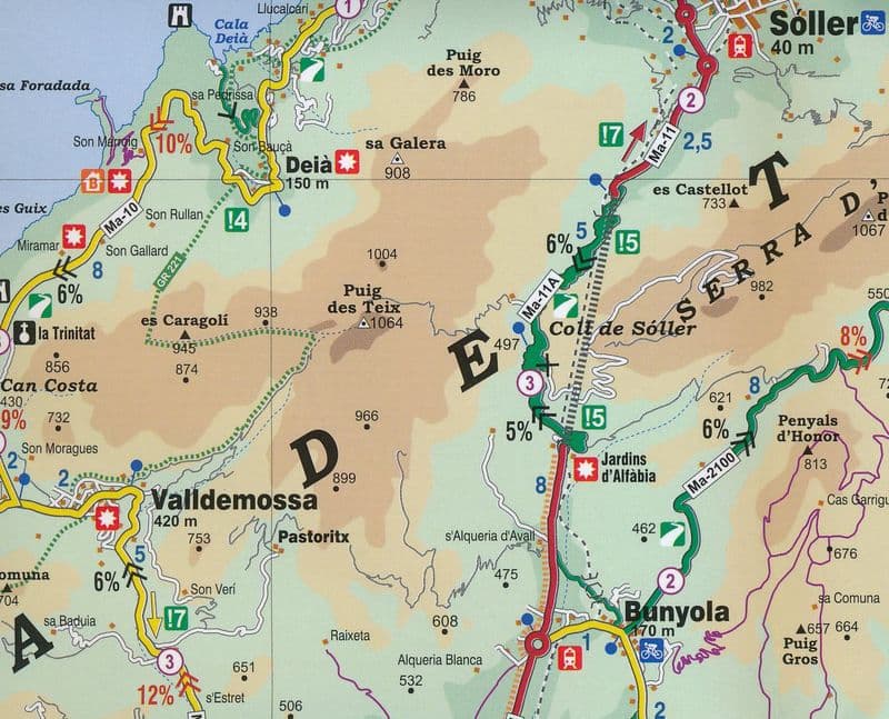 Mallorca Laminated Cycle Map 1 100 000 - Alpina F050