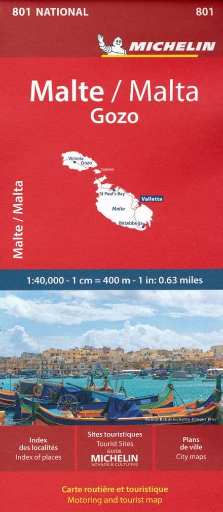 Malta & Gozo - Michelin Map - 801