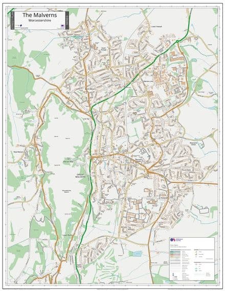 Malvern Street Map 2021