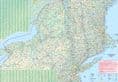 Manhattan and New York State Travel Map