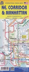 Manhattan and Northeast Corridor Travel Ref map