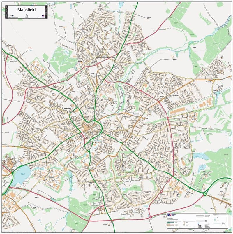 Mansfield Street Map