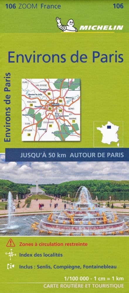 Map 106 Environs of Paris