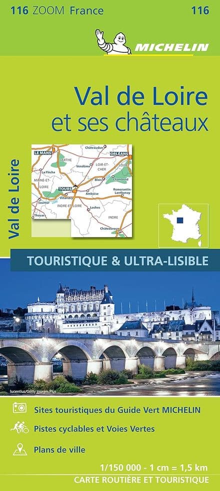 Map 116 - Chateaux of the Loire