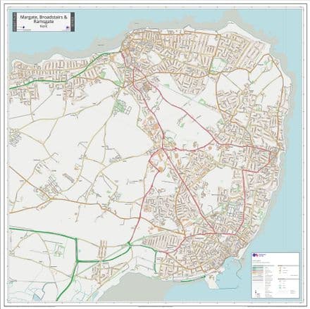Margate, Broadstairs & Ramsgate Street Map 2021