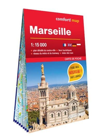 Marseille Street Map Pocket Size - Comfort