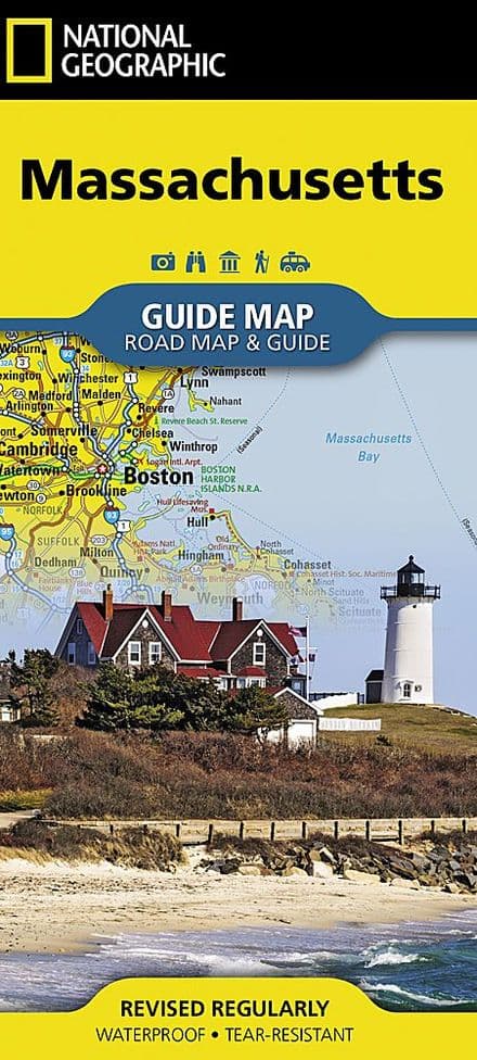 Massachusetts Road Map & Travel Guide GM28