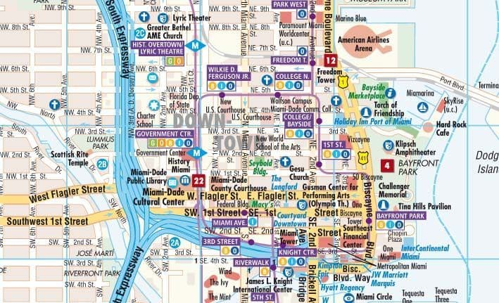 Miami Street Map - Borch