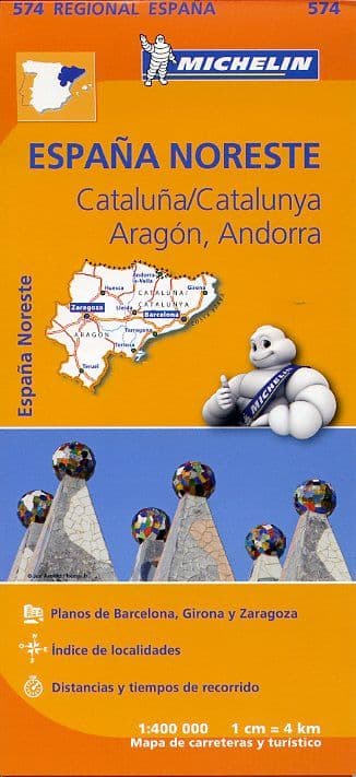 Michelin 574 Spain North East - Catalunya, Aragon, Andorra