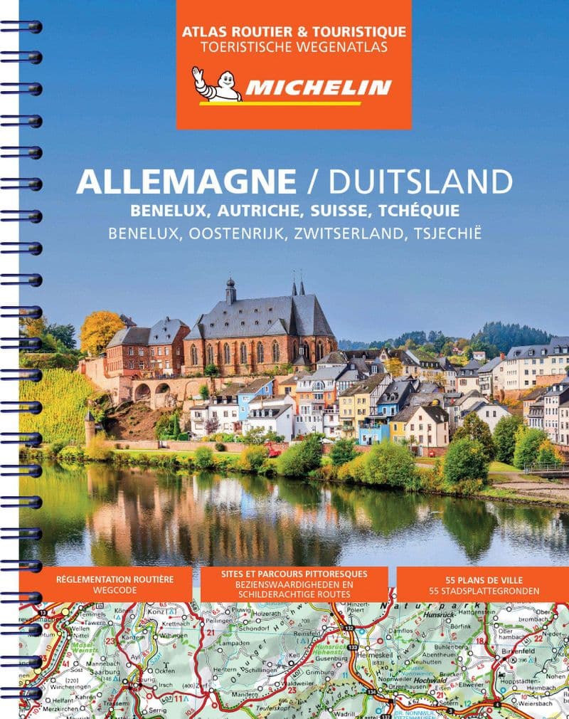Michelin Atlas Germany, Benelux, Switzerland, Austria & Czech Republic 2023
