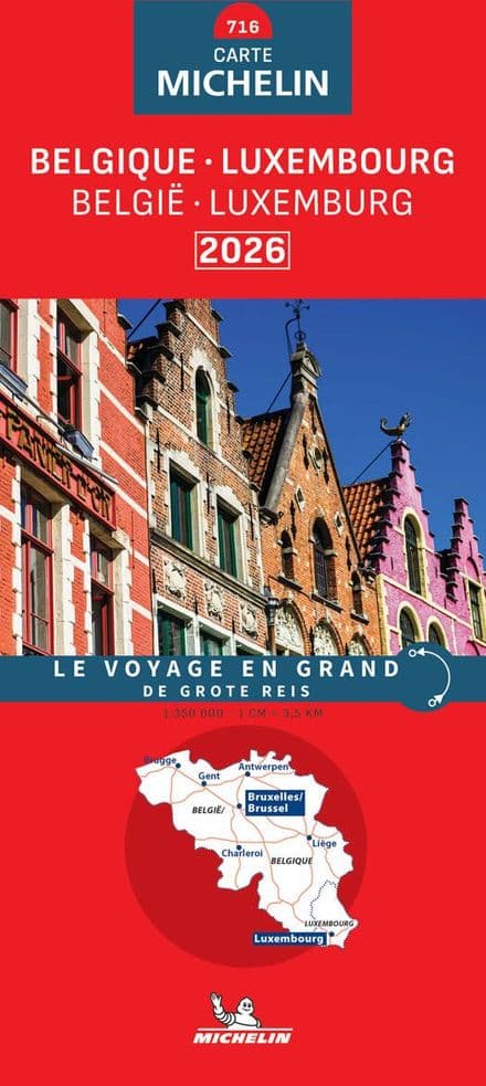 Michelin Map 716 - Belgium and Luxembourg 2026