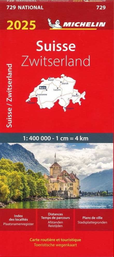 Michelin Map 729 - Switzerland 2025