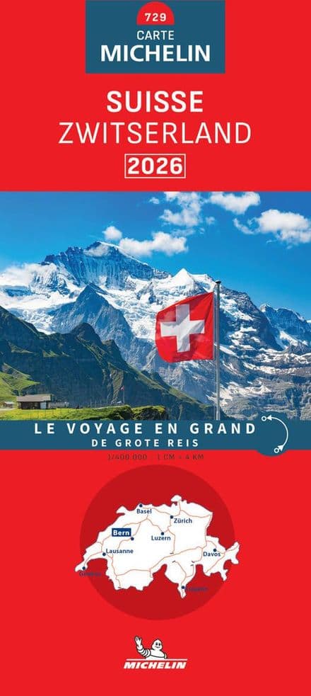 Michelin Map 729 - Switzerland 2025