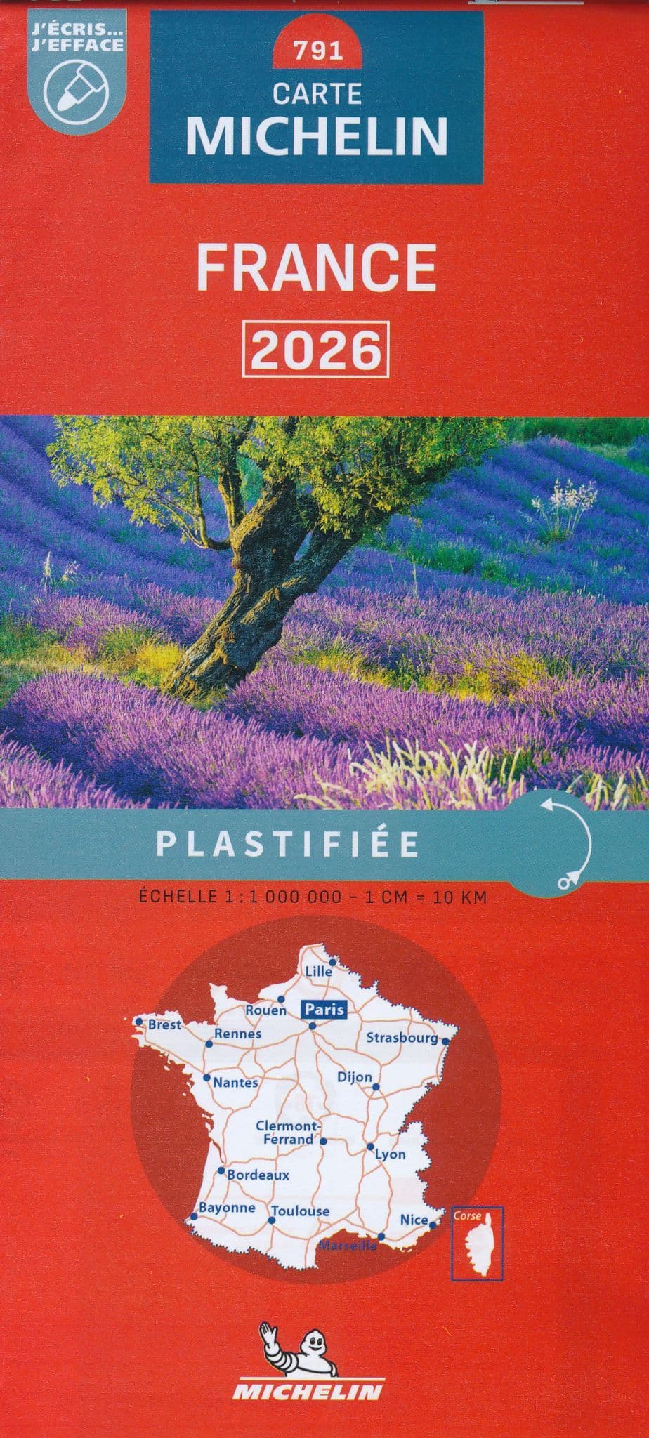 Michelin Map France 791 Laminated - 2026