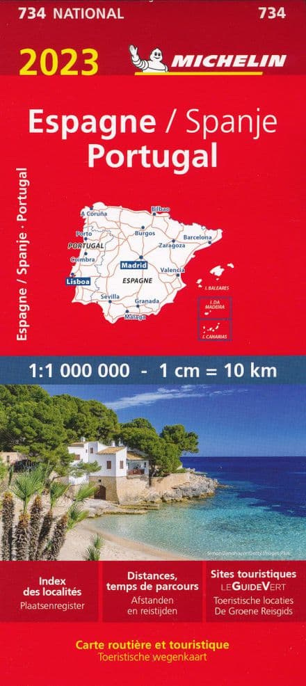 Michelin Map Spain & Portugal - 2023 - SALE
