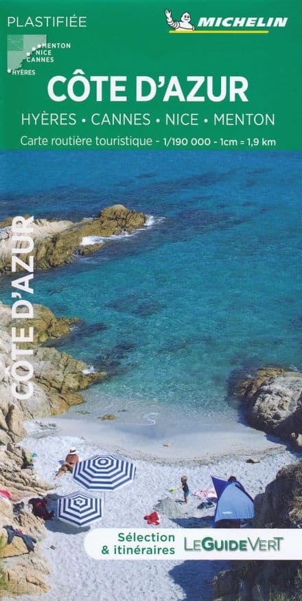 Michelin Tourist Map - Cote D'Azur Hyères-Cannes-Nice-Menton (618)