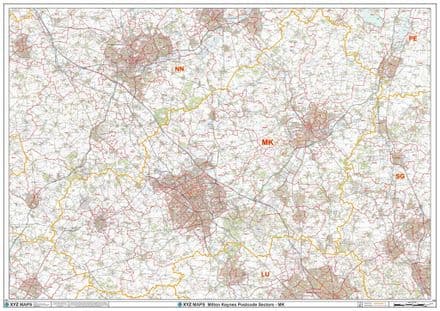 Individual Postcode Area Sector Map