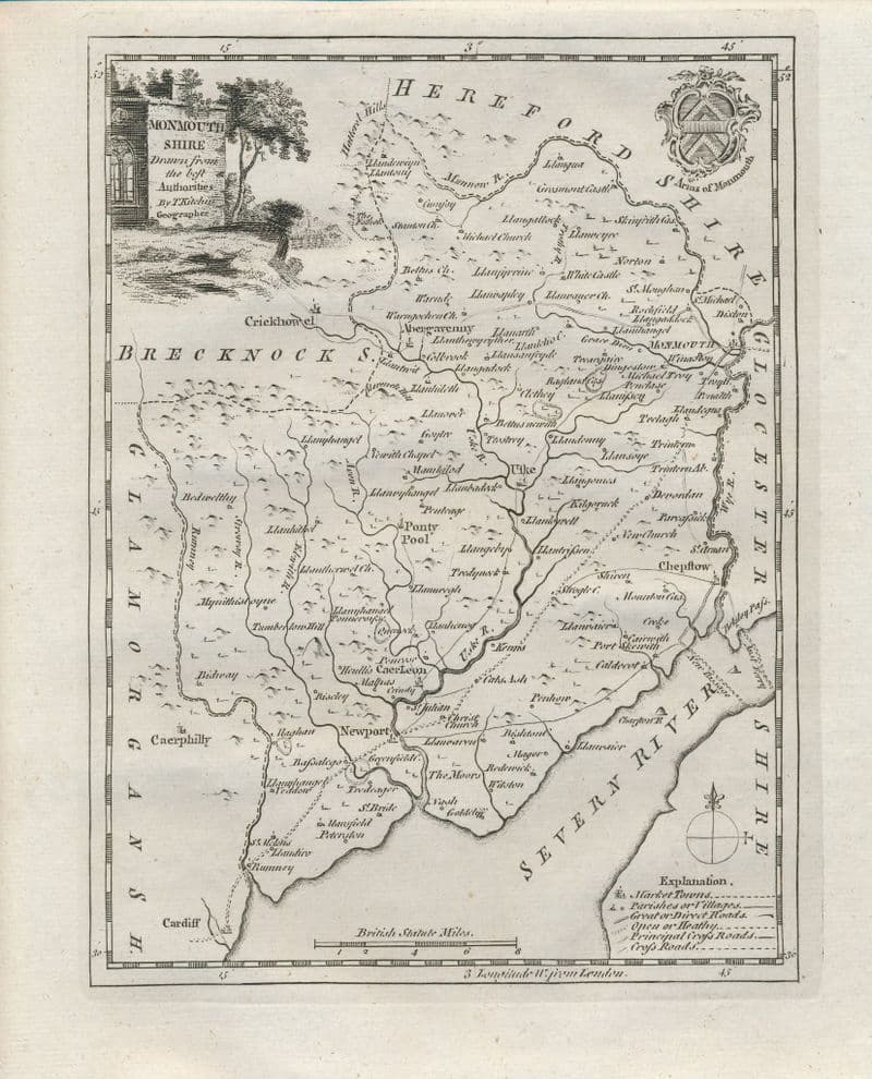 Worcestershire Thomas Kitchin 1784