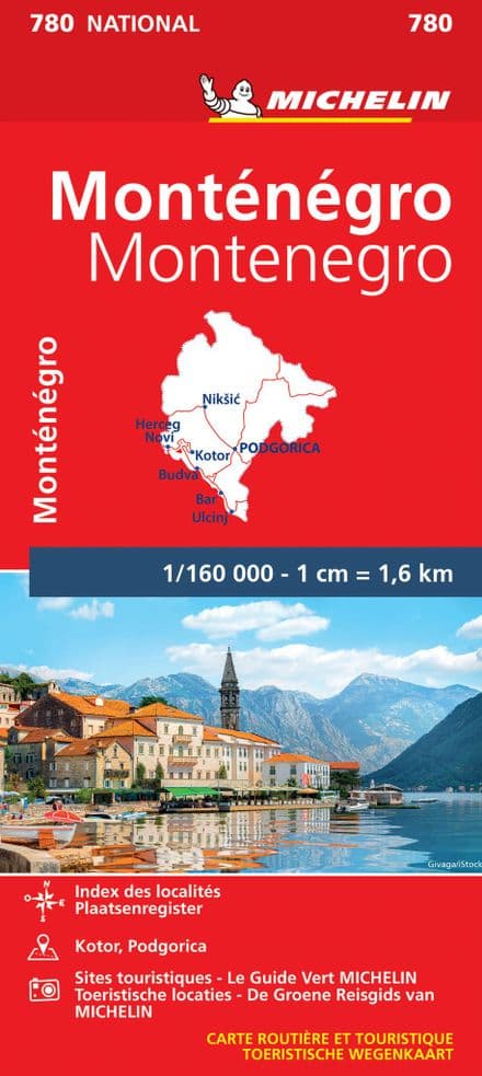 Montenegro - Road Map - Michelin 780