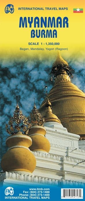 Myanmar (Burma) Travel Map