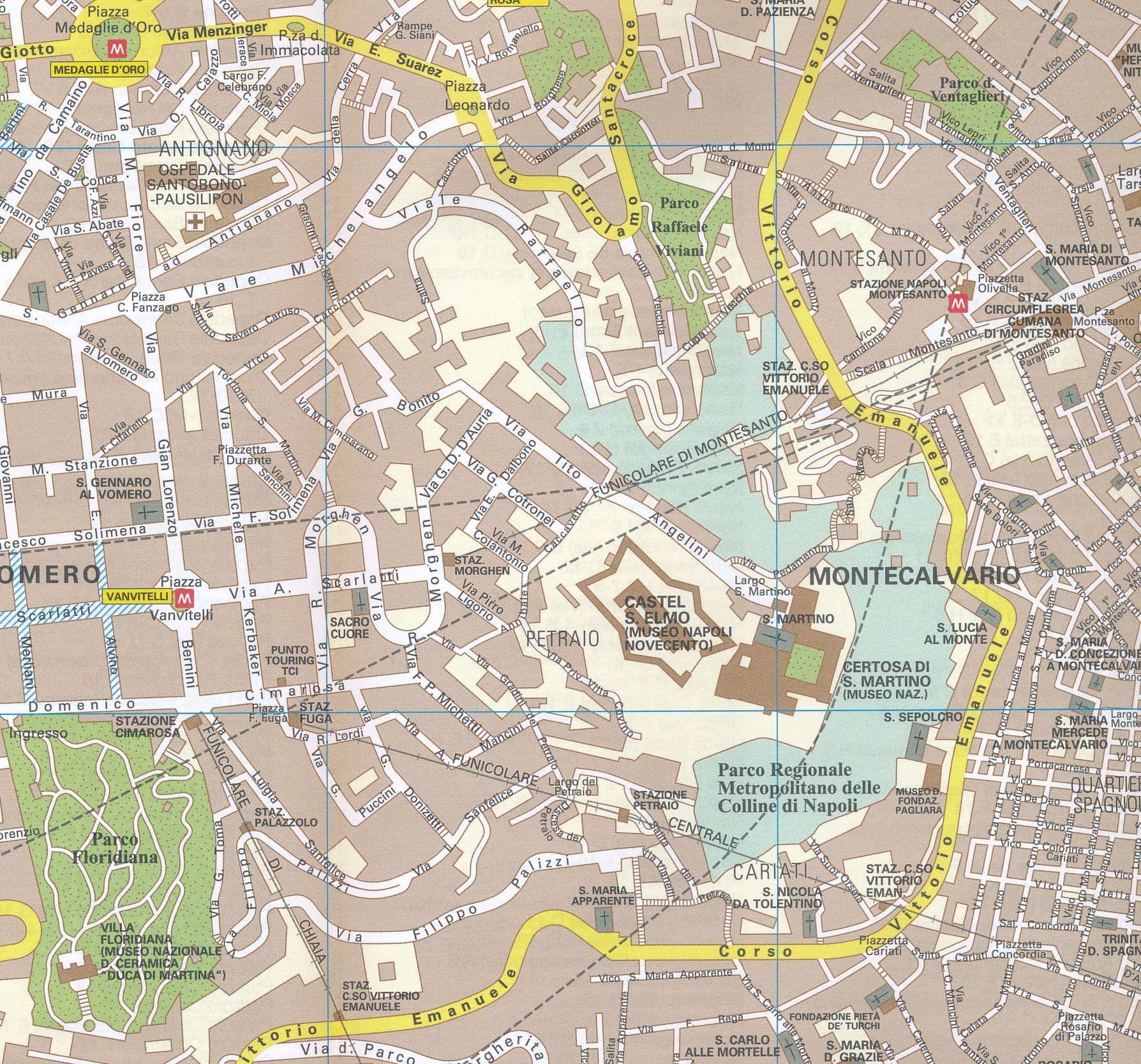 Naples Street Map - TCI