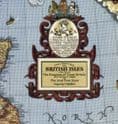 National Geographic  A Modern Pilgrim's Map of the British Isles Wall Map - Pub 1937