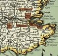 National Geographic Shakespeare Wall Map of Britain - Pub 1964