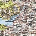 National Geographic Wall Map of England & Wales (Cymru) - Pub 2015