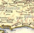 National Geographic Wall Map of Medieval England