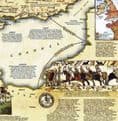 National Geographic Wall Map of Medieval England