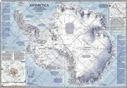 National Geographic Wall Maps of Antarctica & The Arctic