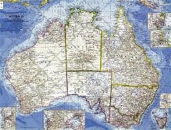 National Geographic Wall Maps of Australasia