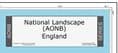 National Landscapes (AONB) England - Wall Map 2025 - 82 x 90cm