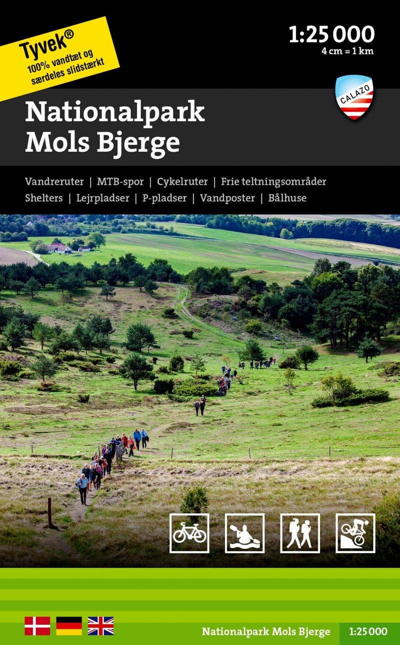 National Park Mols bjerge - Calazo Hiking Map