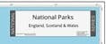National Parks - England Scotland & Wales - Wall Map 2025 - 88 x 128cm