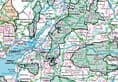 National Parks &  National Landscapes (AONB) England Scotland & Wales - Wall Map 2025 - 88 x 128cm