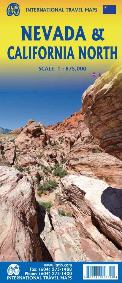 Nevada & Northern California - Travel Map - ITM