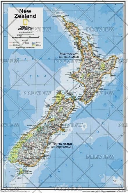 New Zealand - Atlas of the World, 10th Edition 2015 by National Geographic