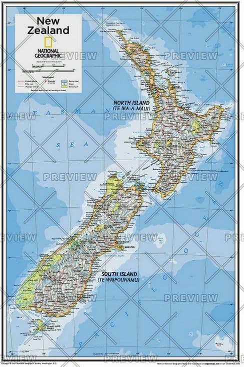 New Zealand - Atlas of the World 10th Edition 2015 by National Geographic