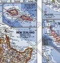 New Zealand, New Guinea and the Principal Pacific Islands - Published 1962 by National Geographic