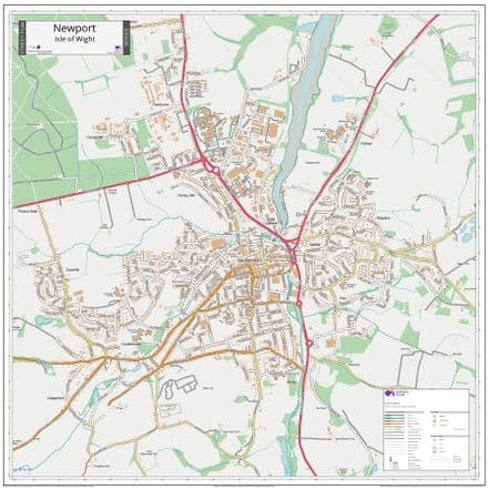 Newport - Isle of Wight Street Map