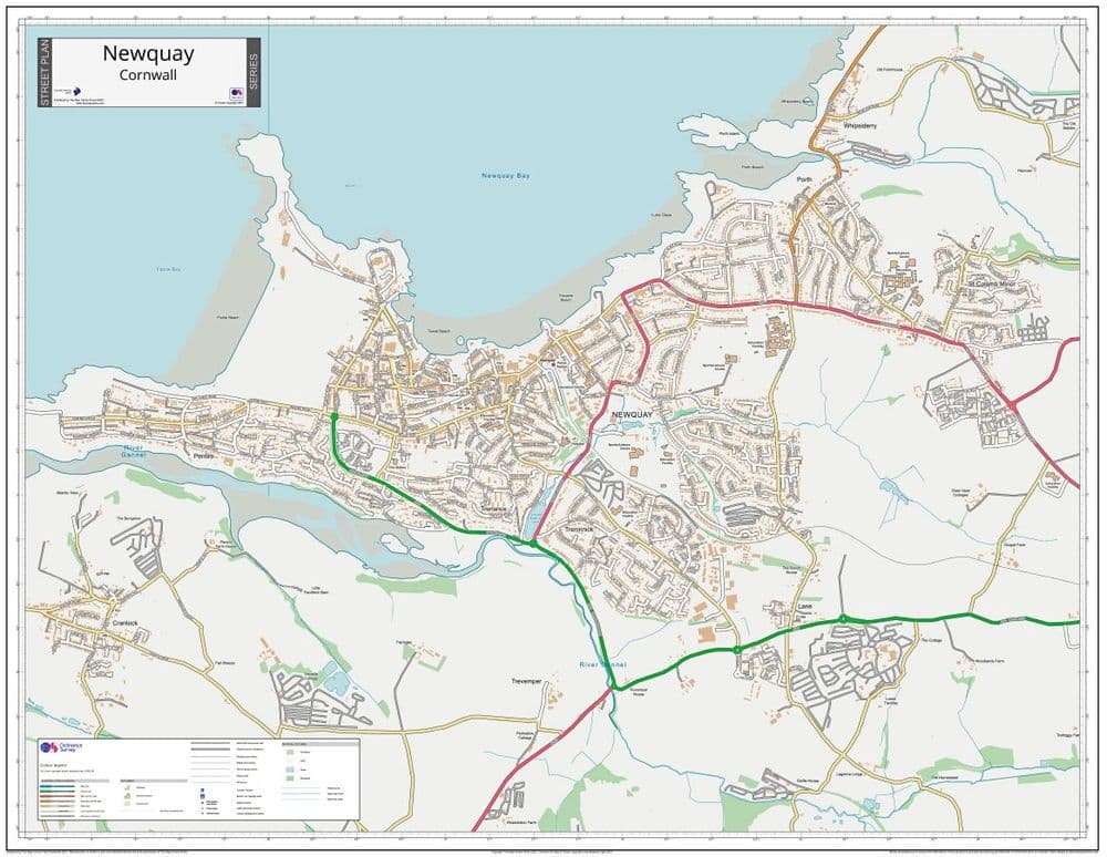 Newquay Cornwall Street Map newquay-cornwall-street-map